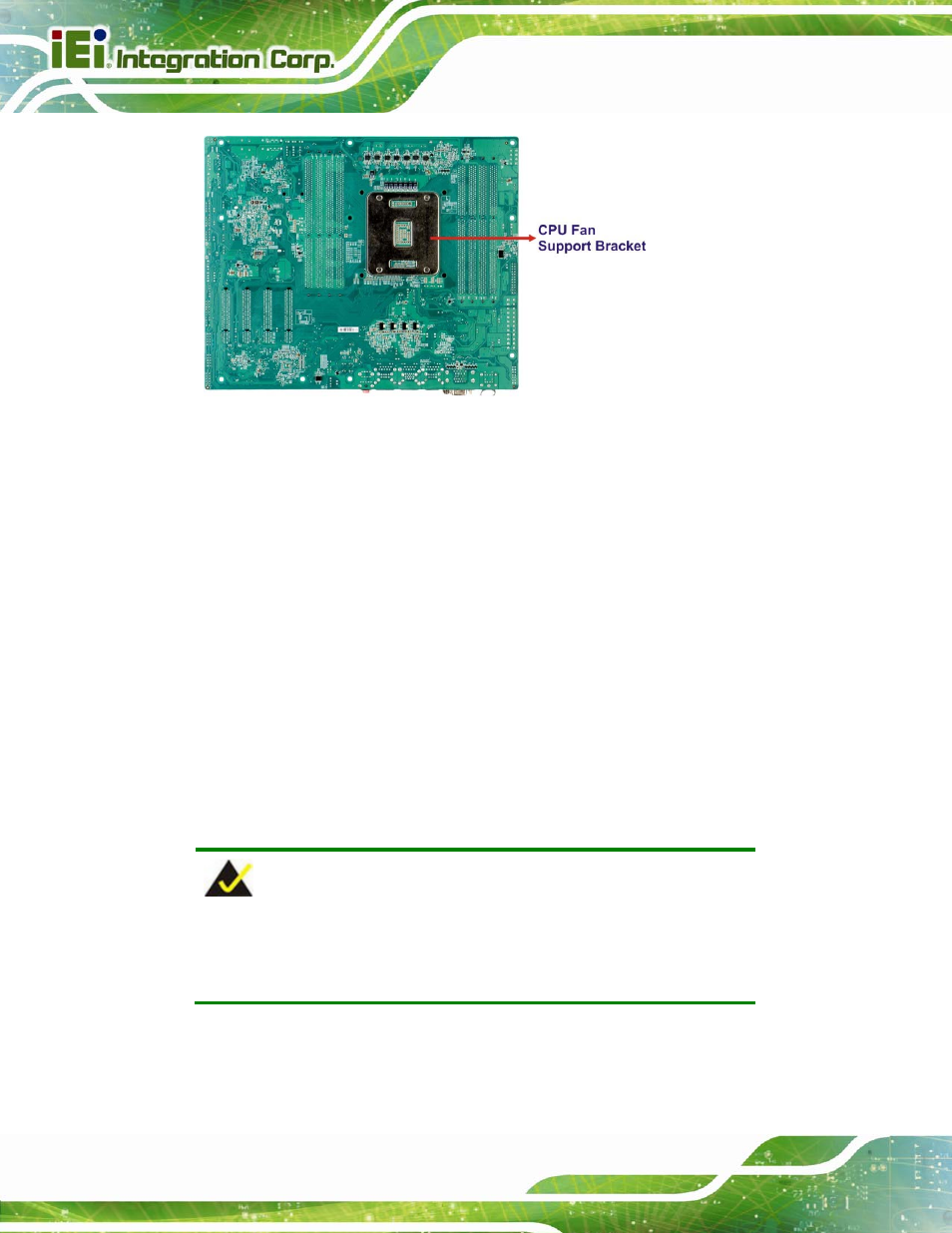3 dimm installation, Figure 4-5: cooling kit support bracket | IEI Integration IMBA-C604EP User Manual | Page 68 / 212