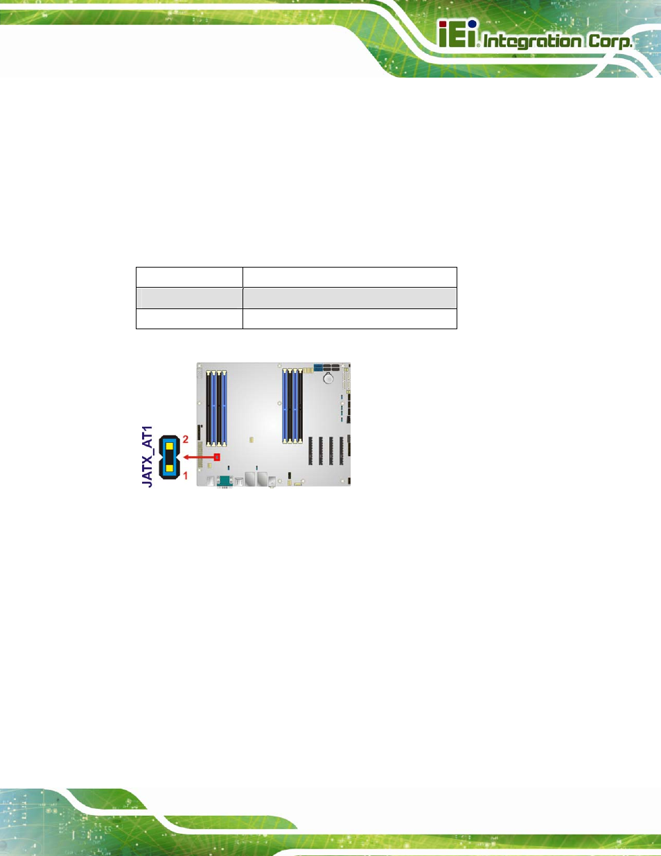 1 at/atx power mode selection jumper, 2 clear cmos jumper | IEI Integration IMBA-C604EP User Manual | Page 71 / 212