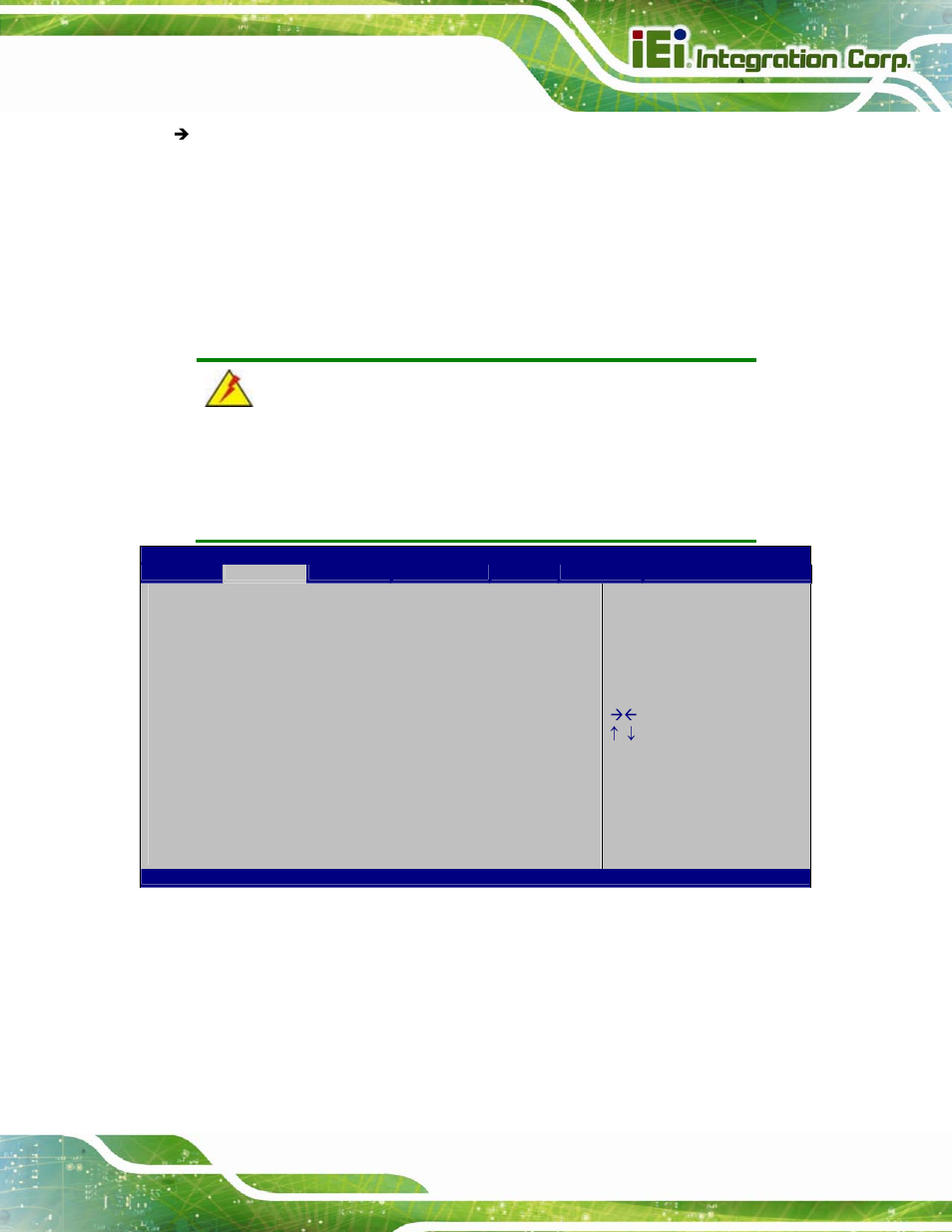 3 advanced, 1 acpi settings, Dvanced | Bios menu 2: advanced | IEI Integration IMBA-C604EP User Manual | Page 89 / 212