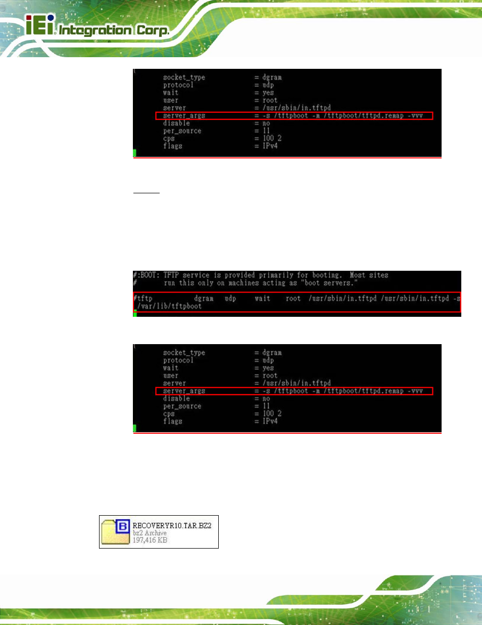 B.6.3 configure one key recovery server settings | IEI Integration IMBA-Q870-i2 User Manual | Page 208 / 230