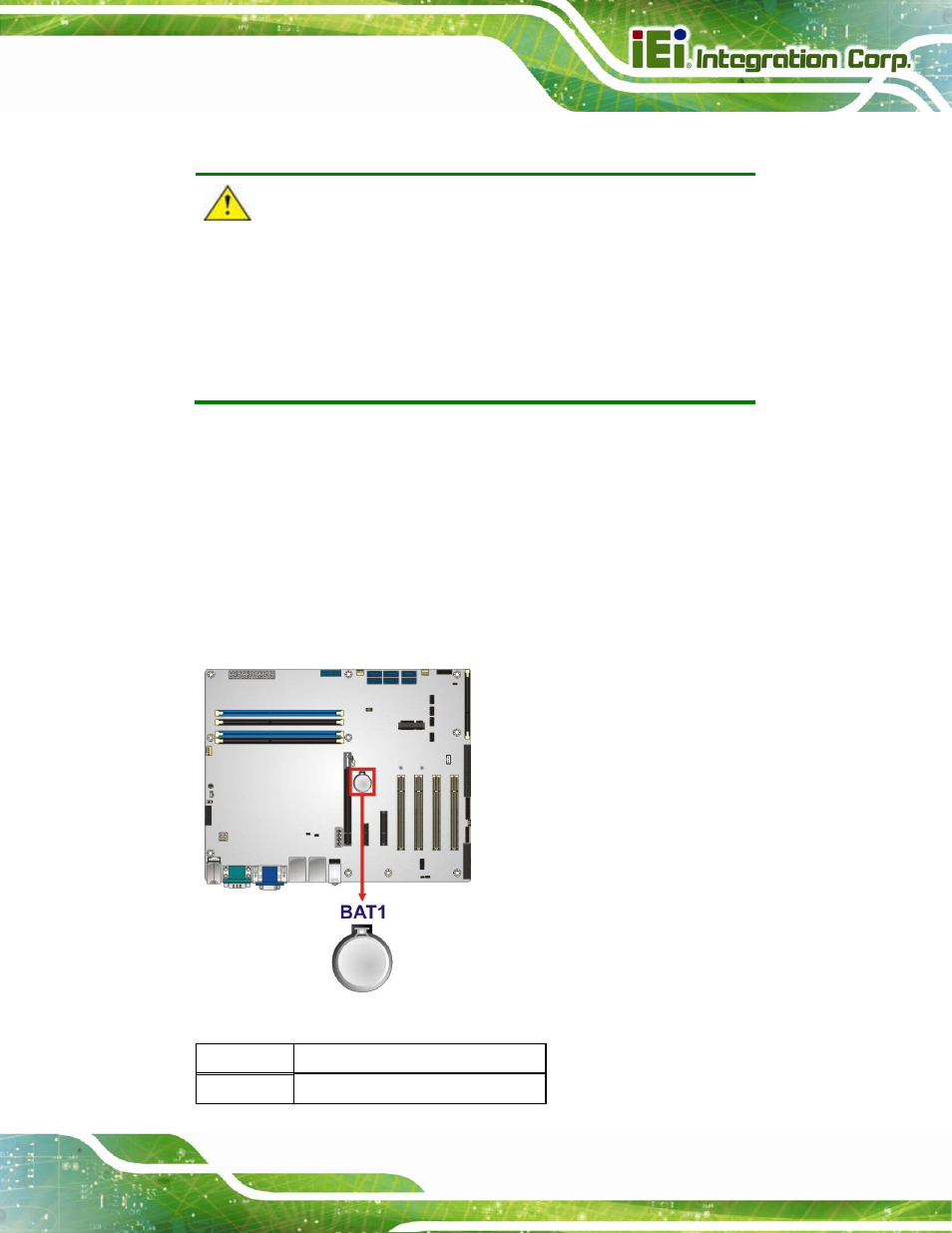 3 battery connector | IEI Integration IMBA-Q870-i2 User Manual | Page 39 / 230