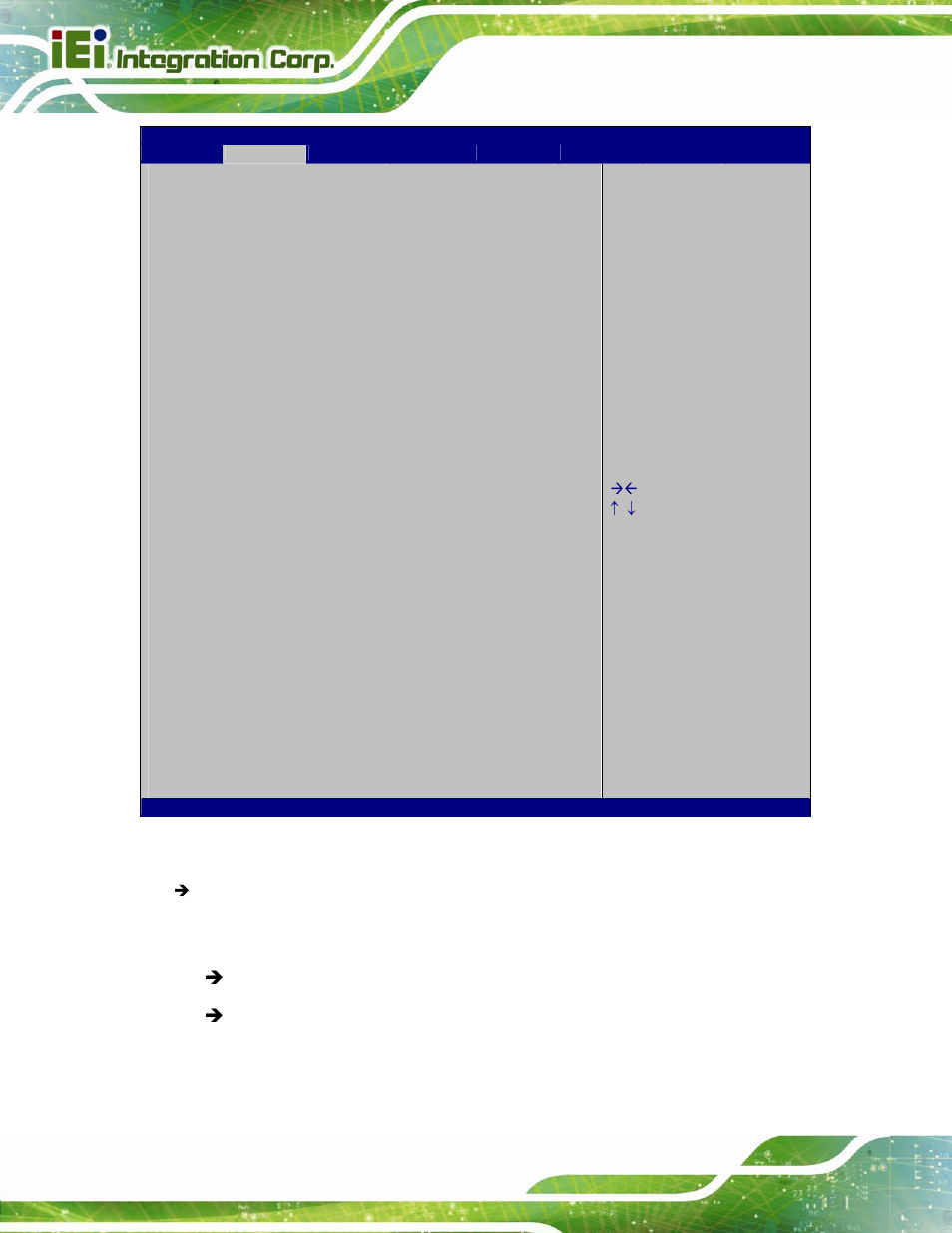 Bios menu 16: serial port console redirection | IEI Integration IMBA-C2260-i2 User Manual | Page 123 / 227