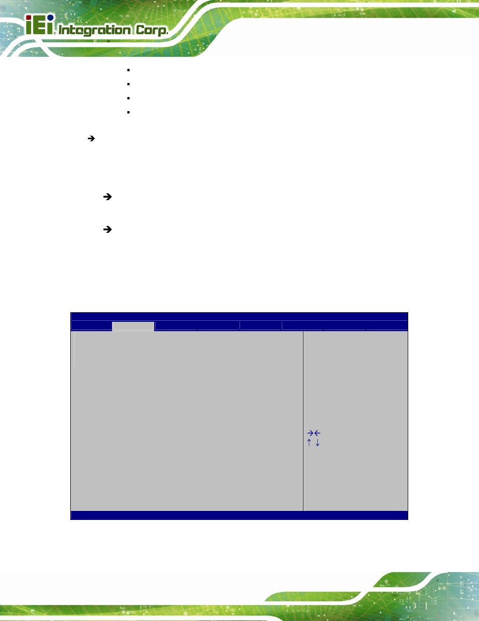 12 iei feature, Bios menu 17: iei feature | IEI Integration IMBA-C2260-i2 User Manual | Page 127 / 227