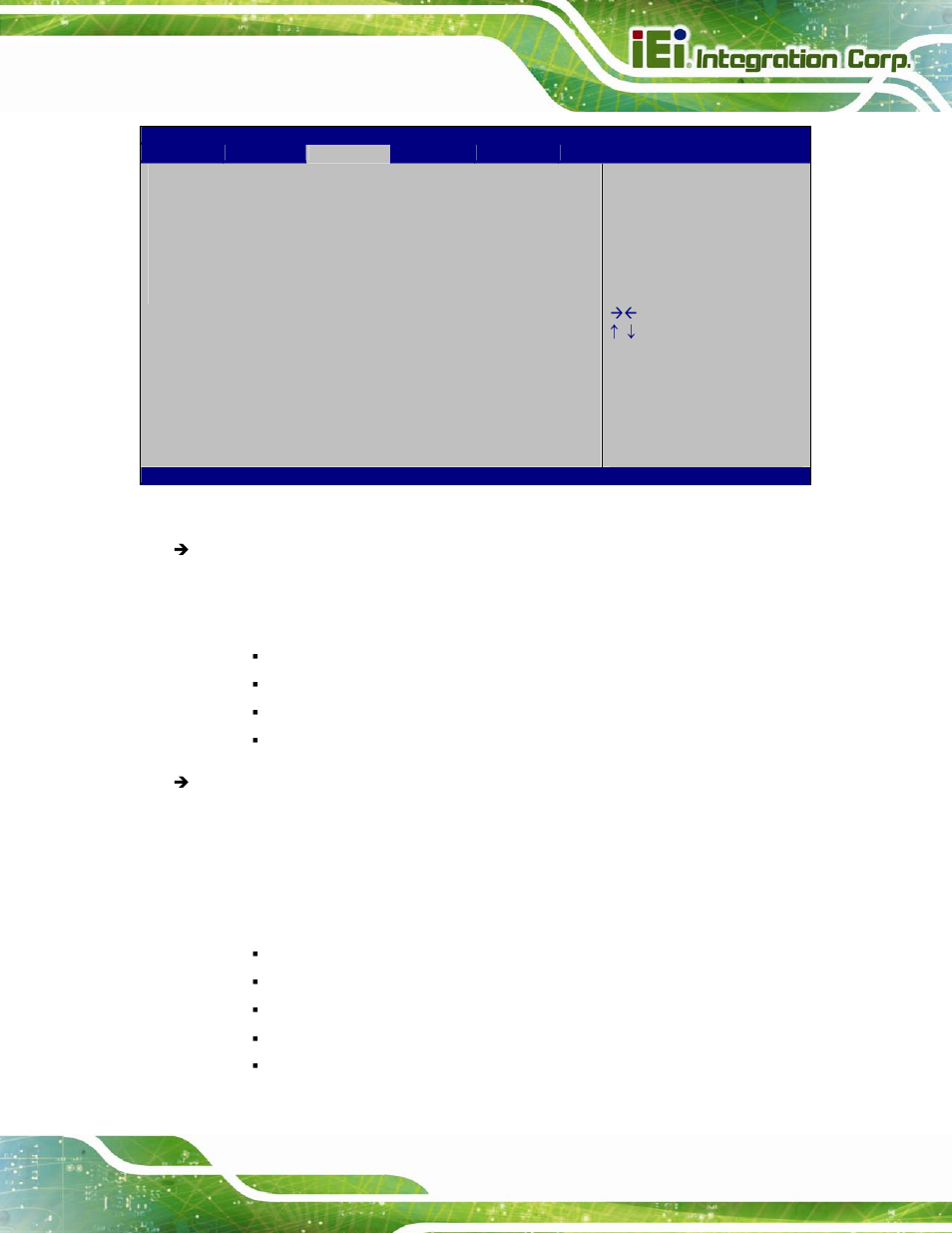 Bios menu 23: graphics configuration | IEI Integration IMBA-C2260-i2 User Manual | Page 134 / 227