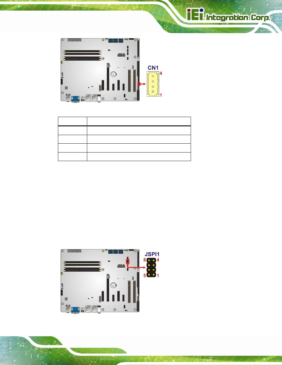29 spi flash connector, Figure 3-29: smbus connector location, Figure 3-30: spi flash connector location | Table 3-24: smbus connector pinouts | IEI Integration IMBA-C2260-i2 User Manual | Page 62 / 227