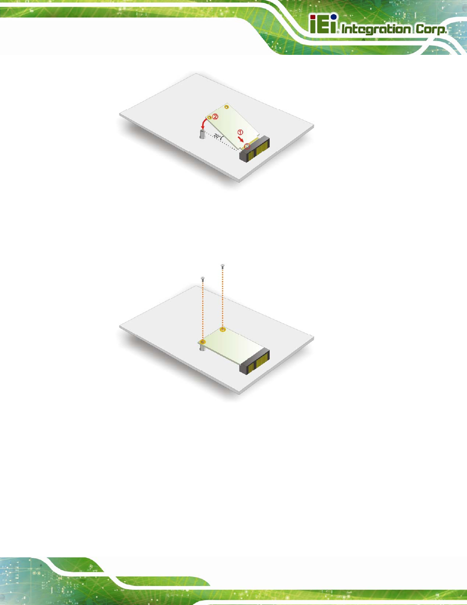 Figure 4-10: secure the msata card | IEI Integration IMBA-C2260-i2 User Manual | Page 82 / 227