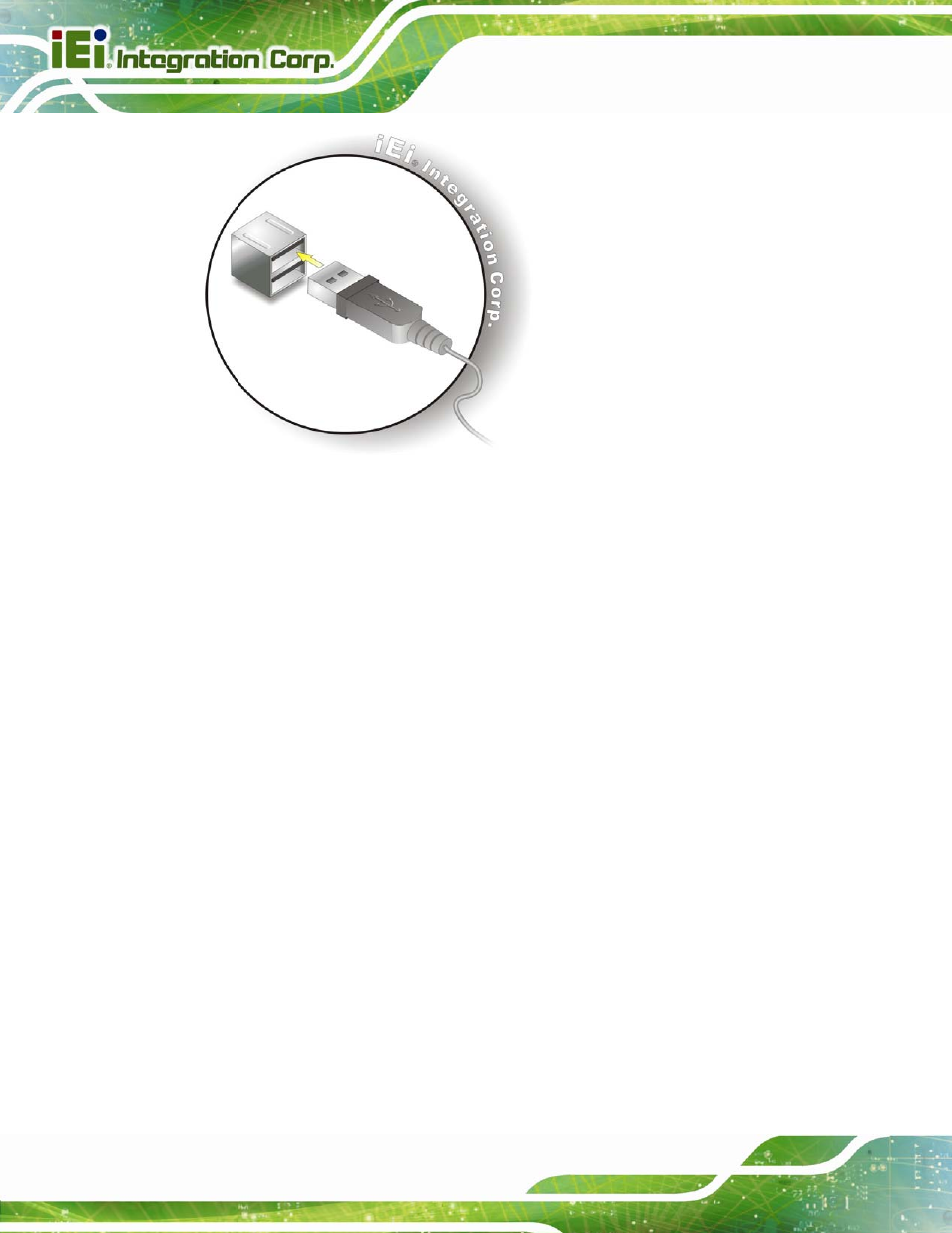 6 vga monitor connection, Figure 4-21: usb device connection | IEI Integration IMBA-C2260-i2 User Manual | Page 93 / 227
