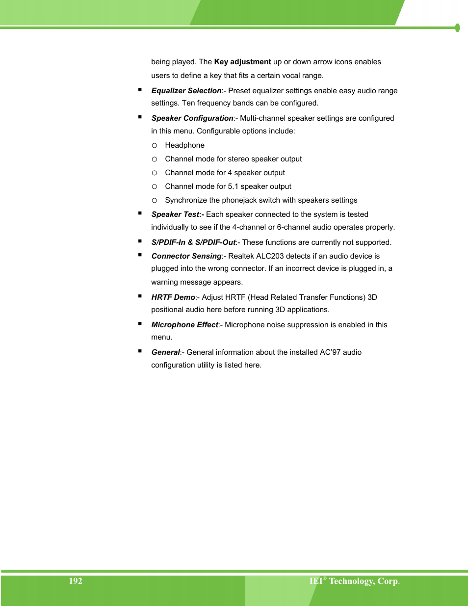 IEI Integration NANO-LX v1.00 User Manual | Page 192 / 211