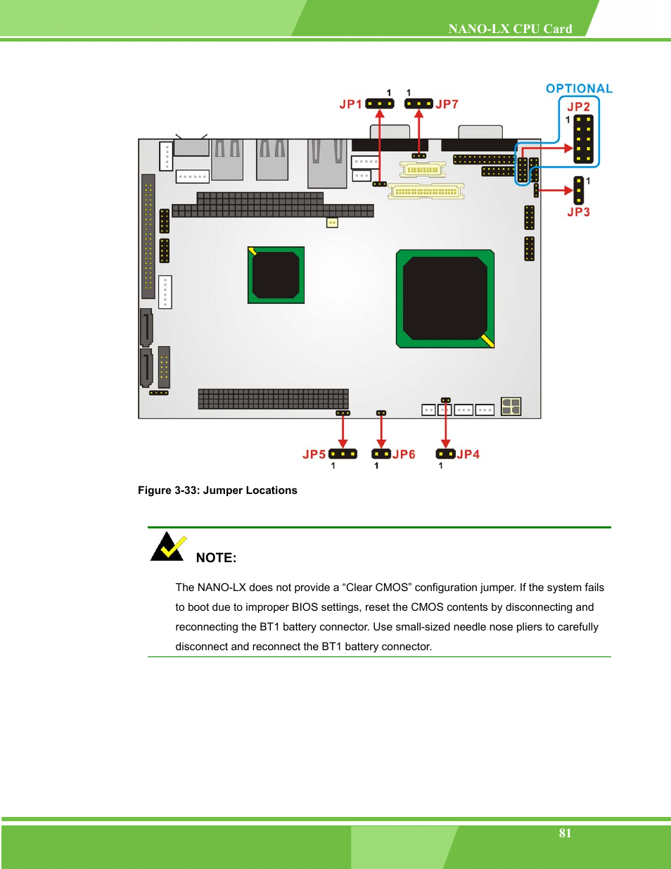 Figure 3-33: jumper locations | IEI Integration NANO-LX v1.00 User Manual | Page 81 / 211