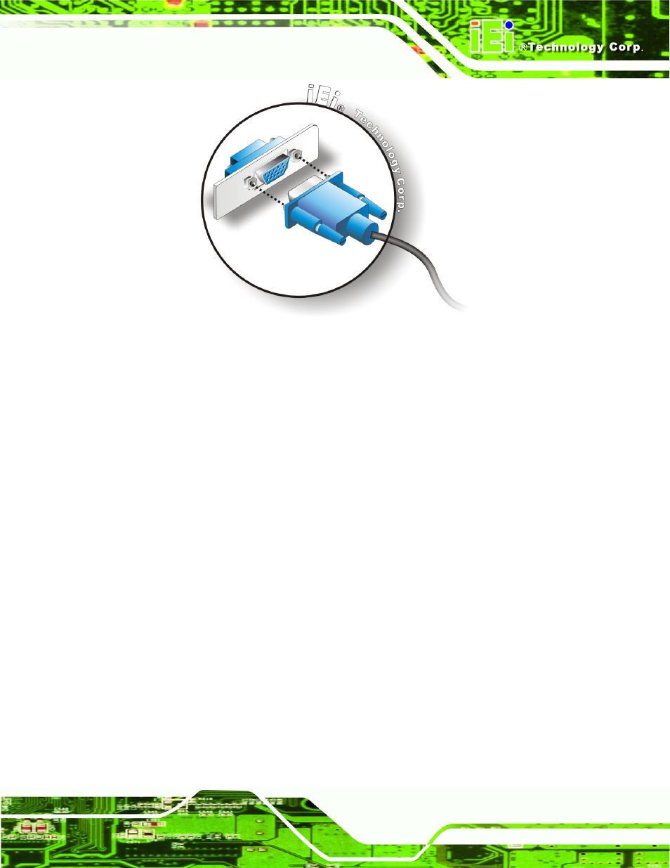 Figure 5-17: vga connector | IEI Integration NANO-LX v1.10 User Manual | Page 113 / 232