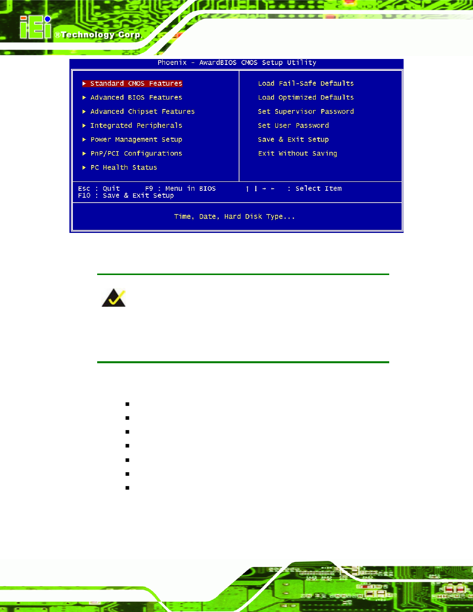 Bios menu 1: awardbios cmos setup utility, Nano-lx epic sbc, Page 118 | IEI Integration NANO-LX v1.10 User Manual | Page 118 / 232