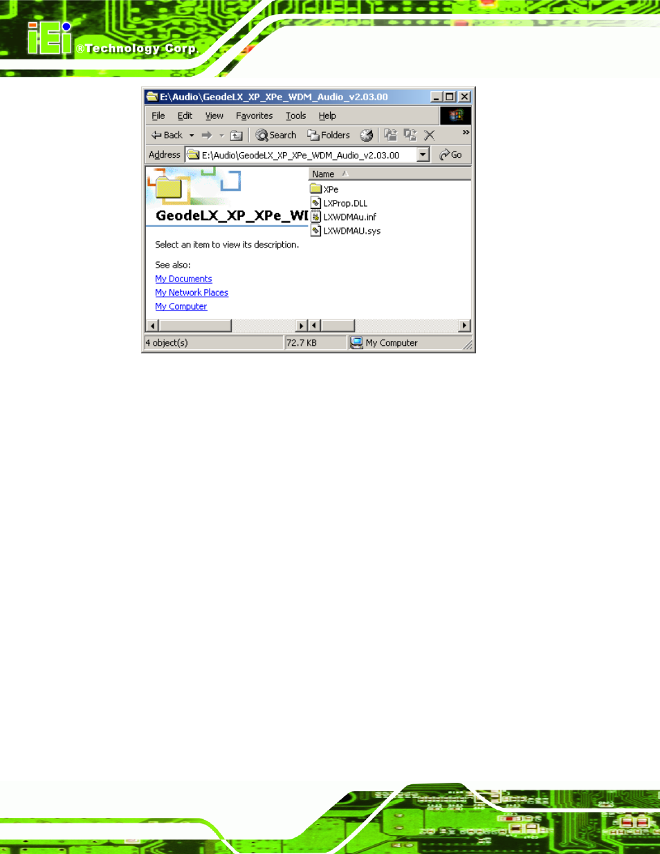 Figure 7-24: location browsing window | IEI Integration NANO-LX v1.10 User Manual | Page 174 / 232