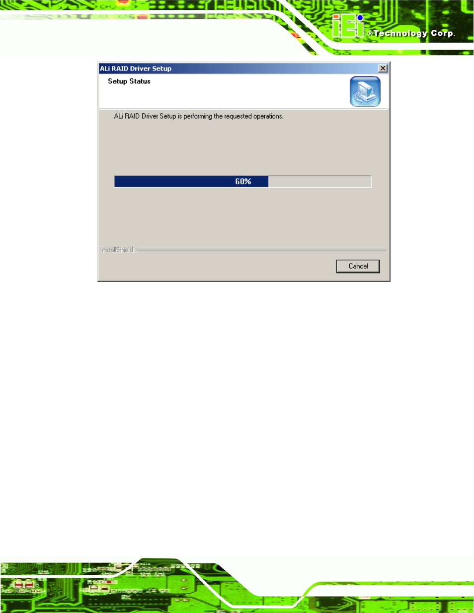 Figure 7-33: installing screen | IEI Integration NANO-LX v1.10 User Manual | Page 181 / 232