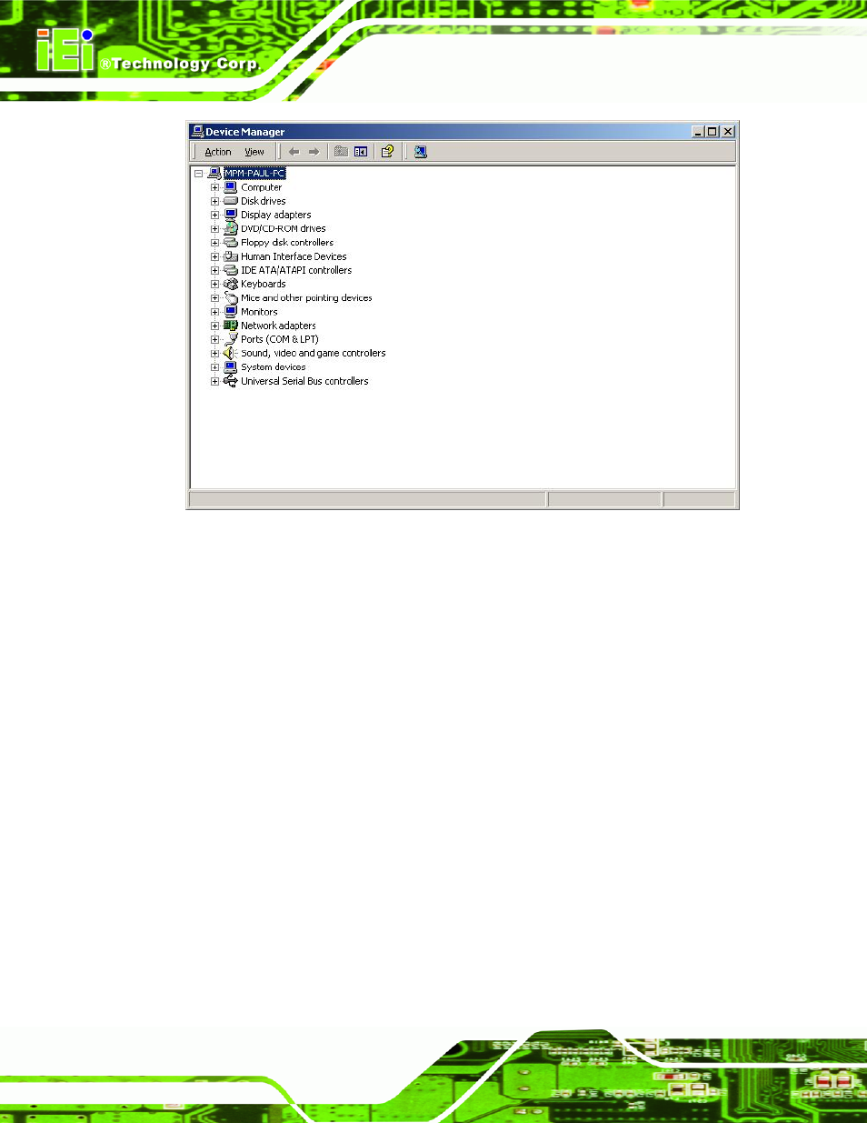 Figure 7-39: device manager list | IEI Integration NANO-LX v1.10 User Manual | Page 186 / 232