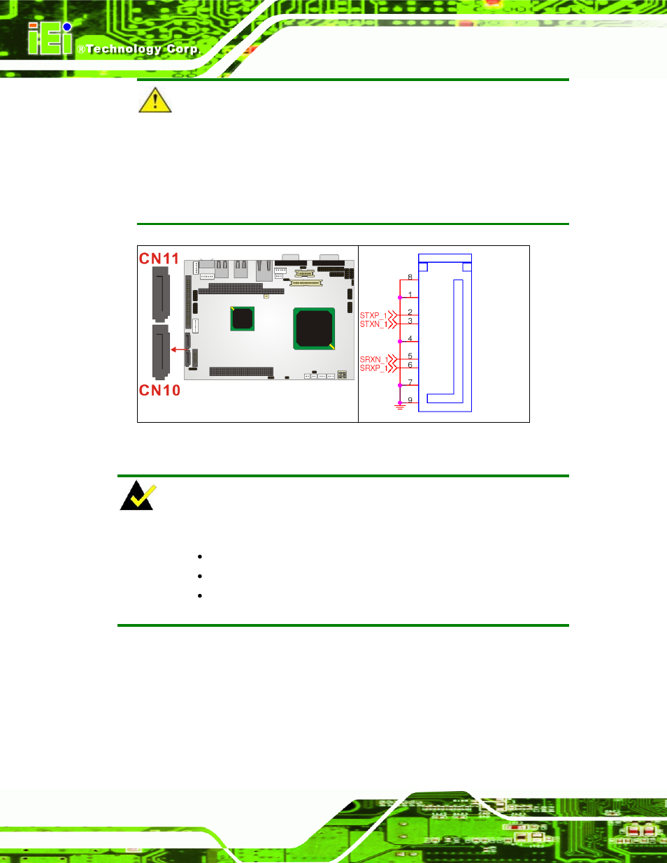 22 serial communications connector, Figure 4-23: cn10, cn11 connector locations | IEI Integration NANO-LX v1.10 User Manual | Page 76 / 232