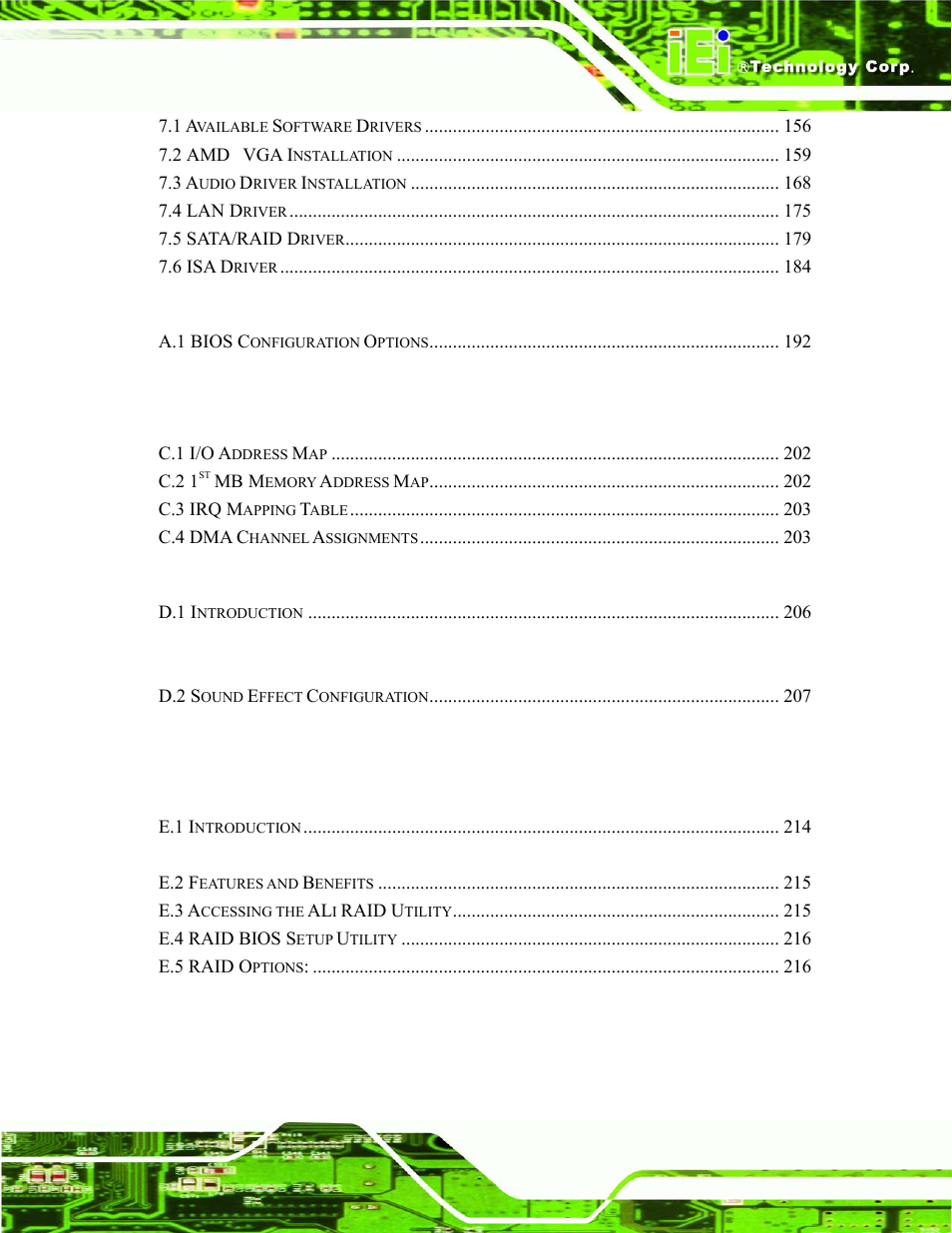 IEI Integration NANO-LX v1.10 User Manual | Page 9 / 232