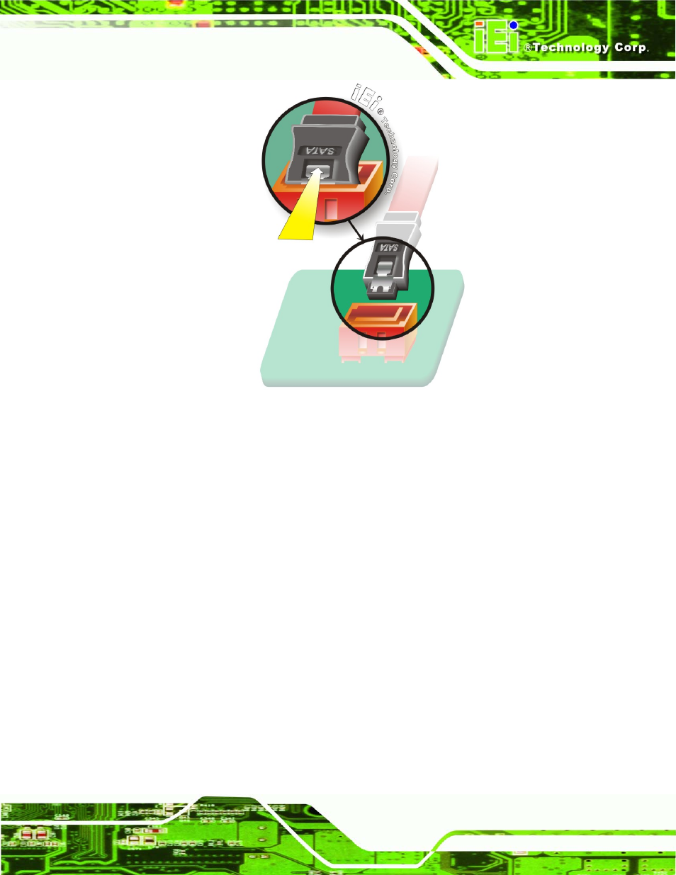Figure 5-12: sata drive cable connection | IEI Integration NANO-LX v1.21 User Manual | Page 102 / 192