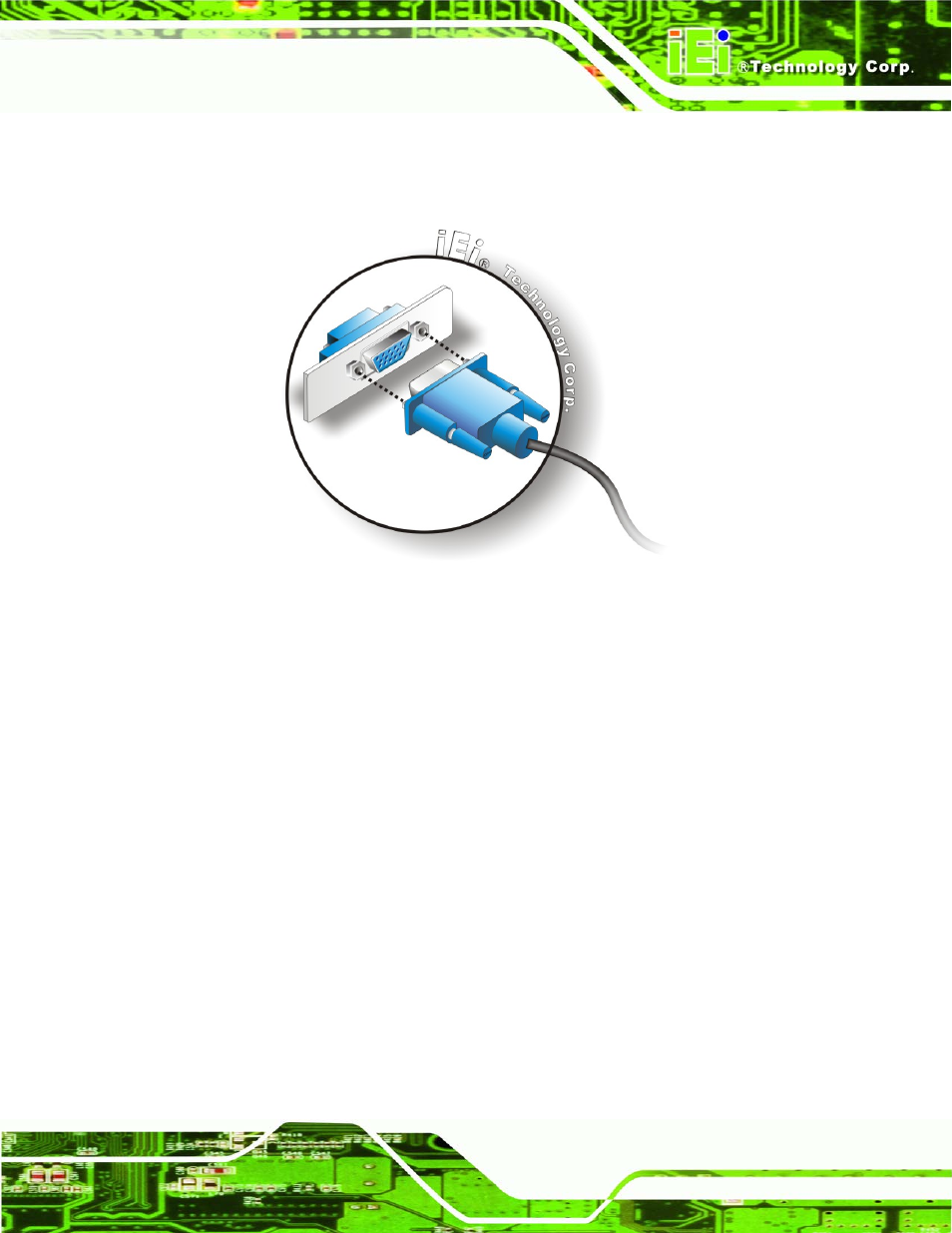 Figure 5-18: vga connector | IEI Integration NANO-LX v1.21 User Manual | Page 108 / 192