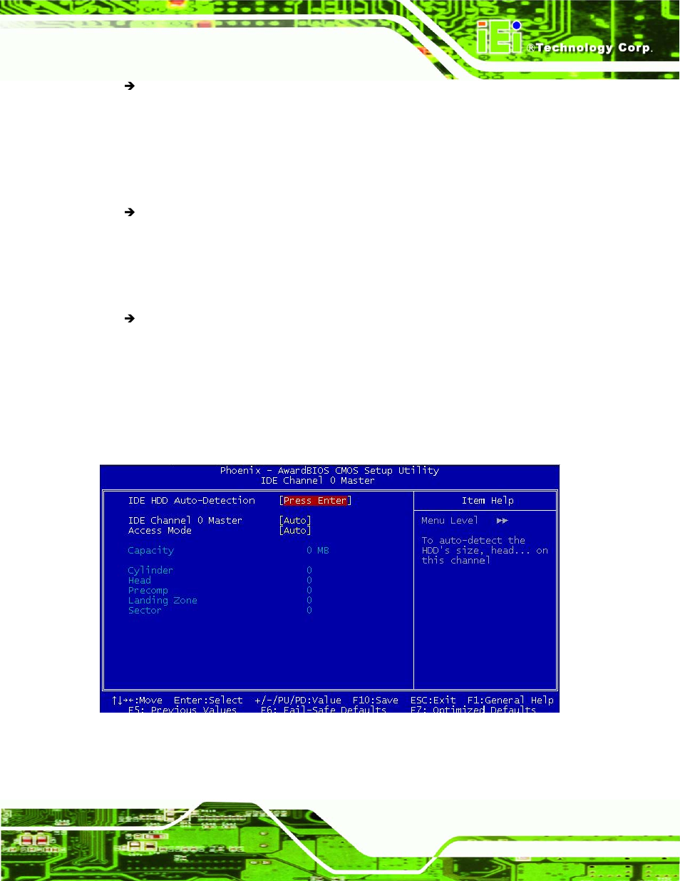 1 ide primary master/slave, Bios menu 3: ide, Primary master | IEI Integration NANO-LX v1.21 User Manual | Page 116 / 192