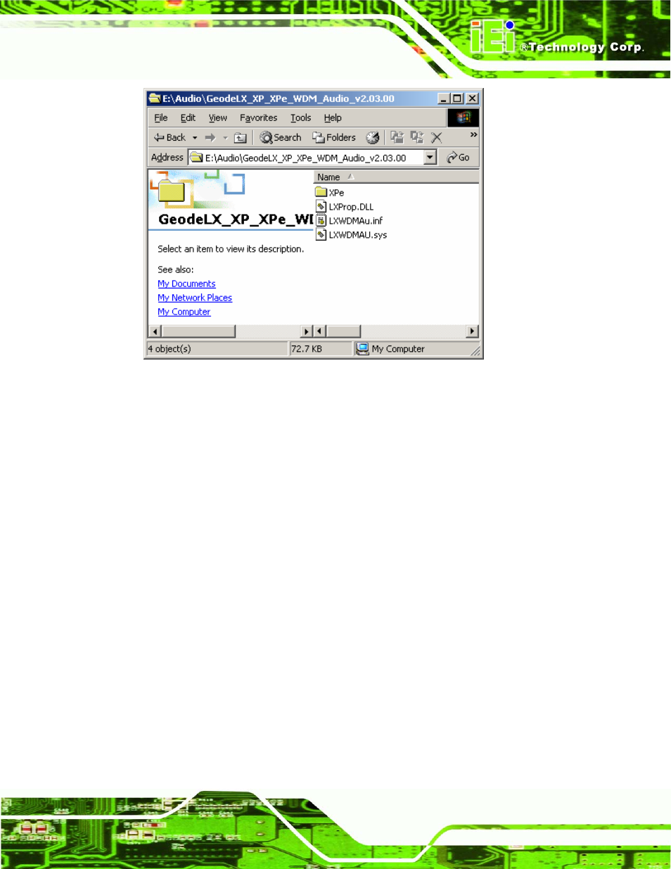 Figure 7-24: location browsing window | IEI Integration NANO-LX v1.21 User Manual | Page 162 / 192