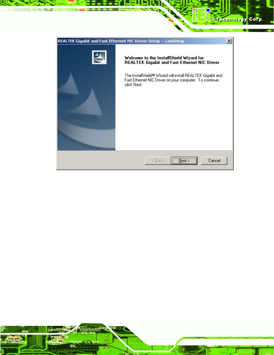 Figure 7-27: install wizard welcome screen, Figure 7-27 | IEI Integration NANO-LX v1.21 User Manual | Page 164 / 192