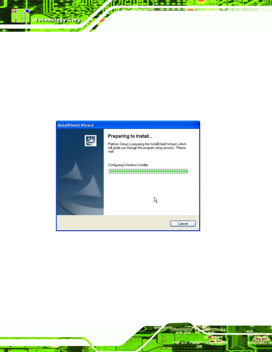5 sata/raid driver, Sata/raid, River | Figure 7-30: preparing setup screen | IEI Integration NANO-LX v1.21 User Manual | Page 167 / 192