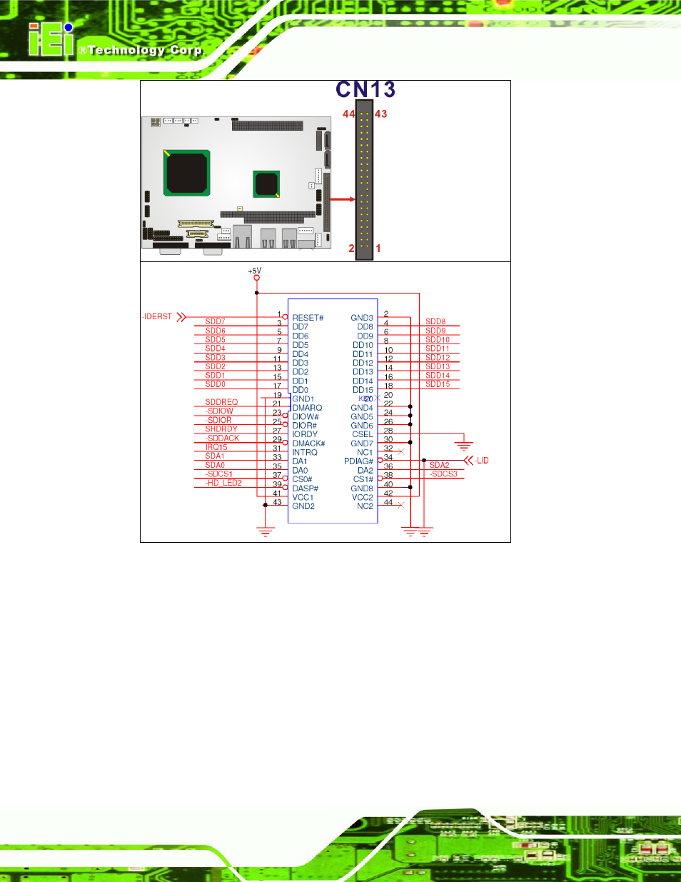 11 inverter connector, Figure 4-12: cn13 connector location | IEI Integration NANO-LX v1.21 User Manual | Page 59 / 192