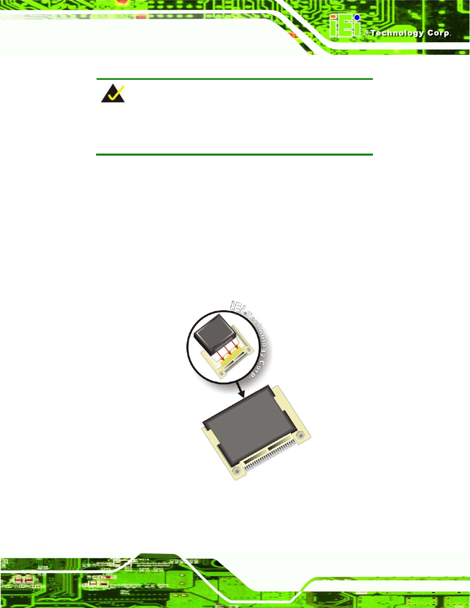 5 cf card installation, Nstallation, Figure 5-2: cf card installation | IEI Integration NANO-LX v1.21 User Manual | Page 88 / 192