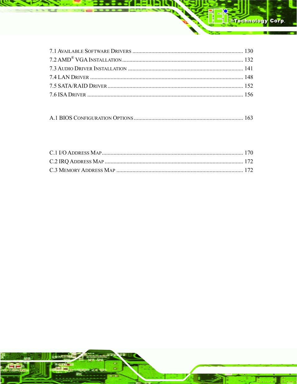 IEI Integration NANO-LX v1.21 User Manual | Page 9 / 192