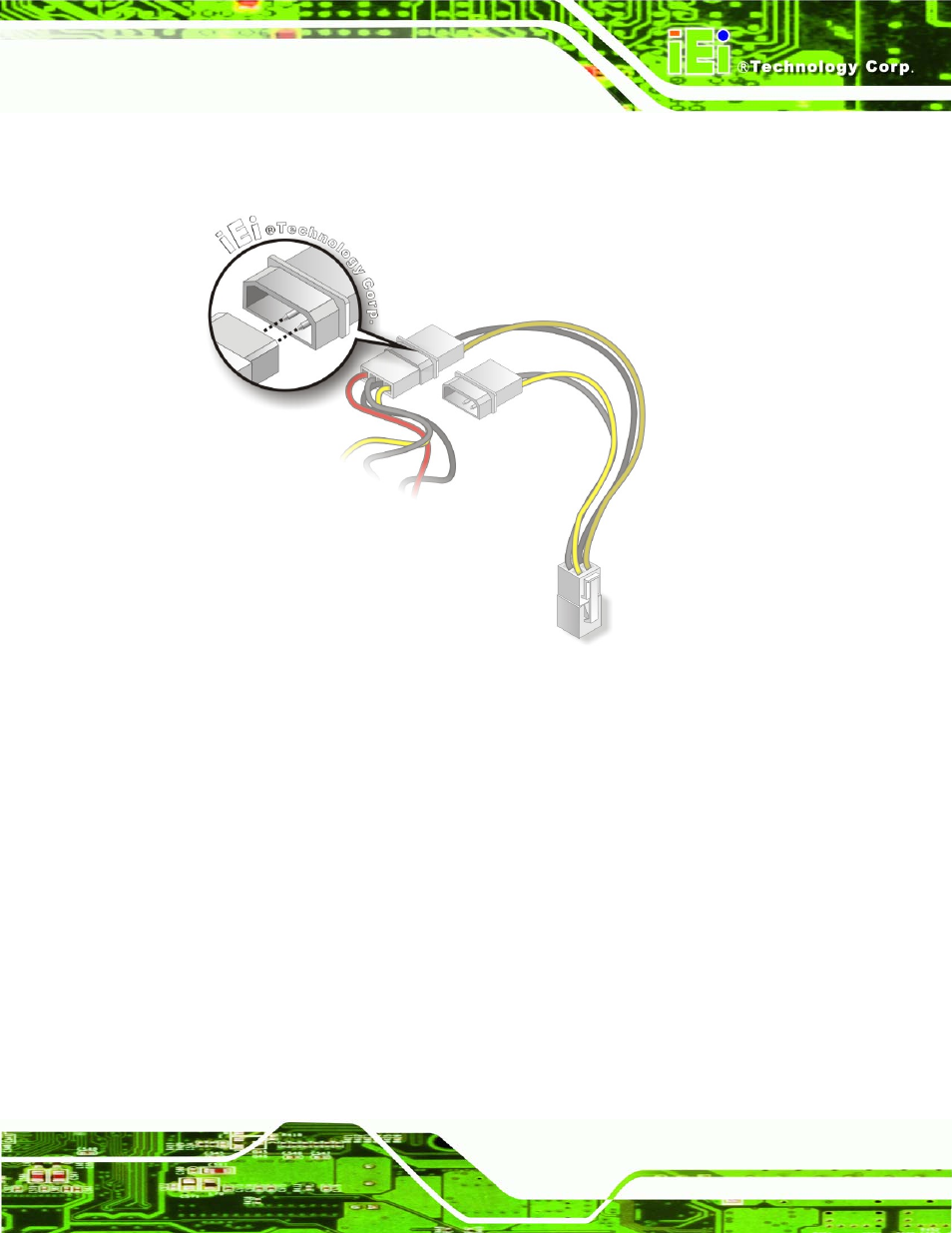 4 audio kit installation, Figure 5-7: connect power cable to power supply | IEI Integration NANO-LX v1.21 User Manual | Page 98 / 192