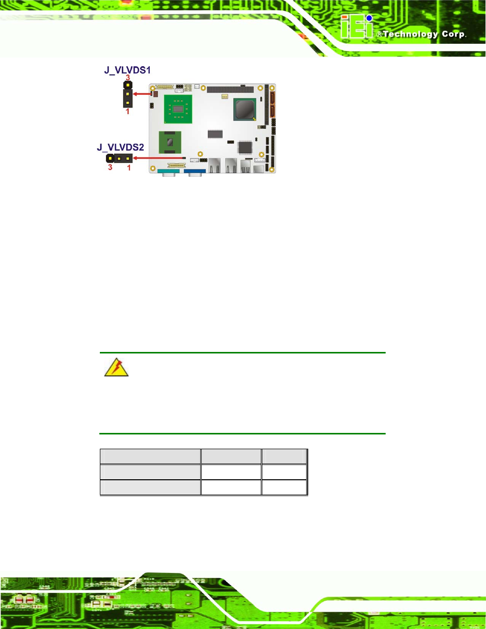 7 pci-104 voltage setup, Caution | IEI Integration NANO-945GSE v1.01 User Manual | Page 107 / 223