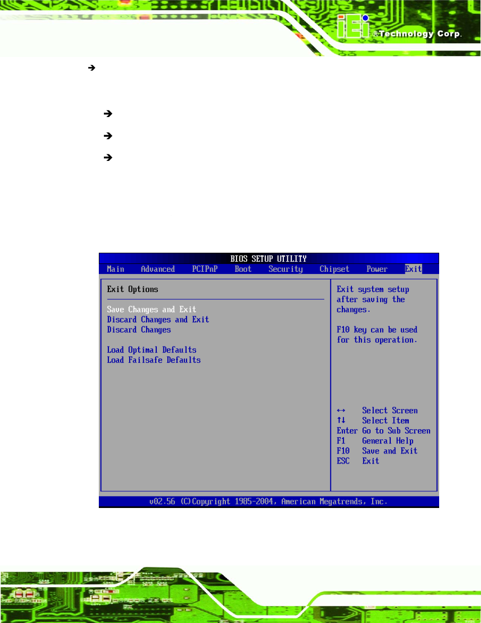 8 exit | IEI Integration NANO-945GSE v1.01 User Manual | Page 175 / 223