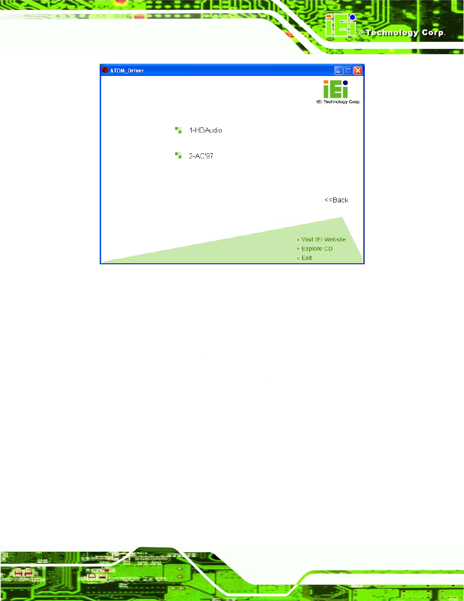 1 hd audio installation | IEI Integration NANO-945GSE v1.01 User Manual | Page 193 / 223