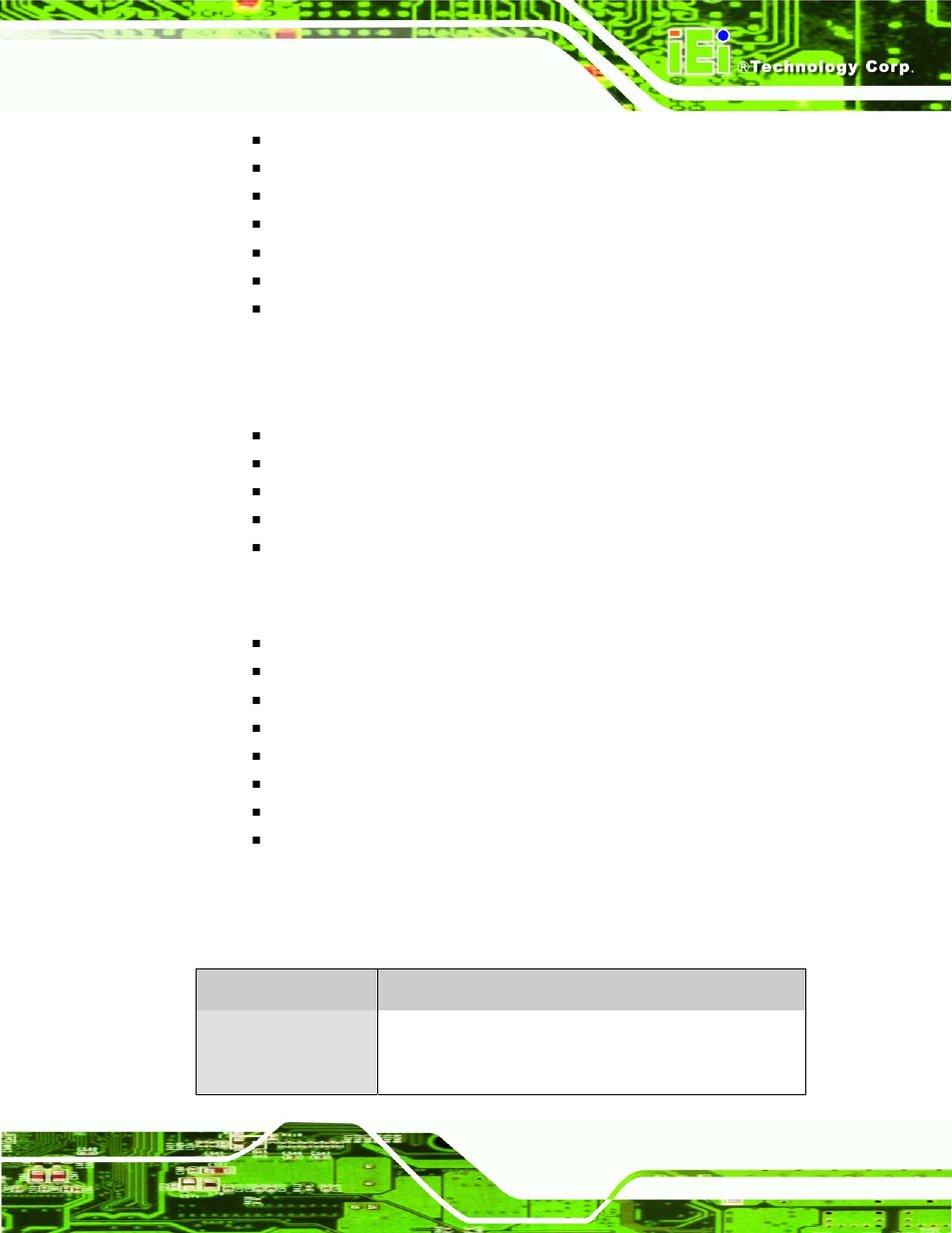 3 technical specifications, Nano-945gse epic motherboard page 5 | IEI Integration NANO-945GSE v1.01 User Manual | Page 25 / 223