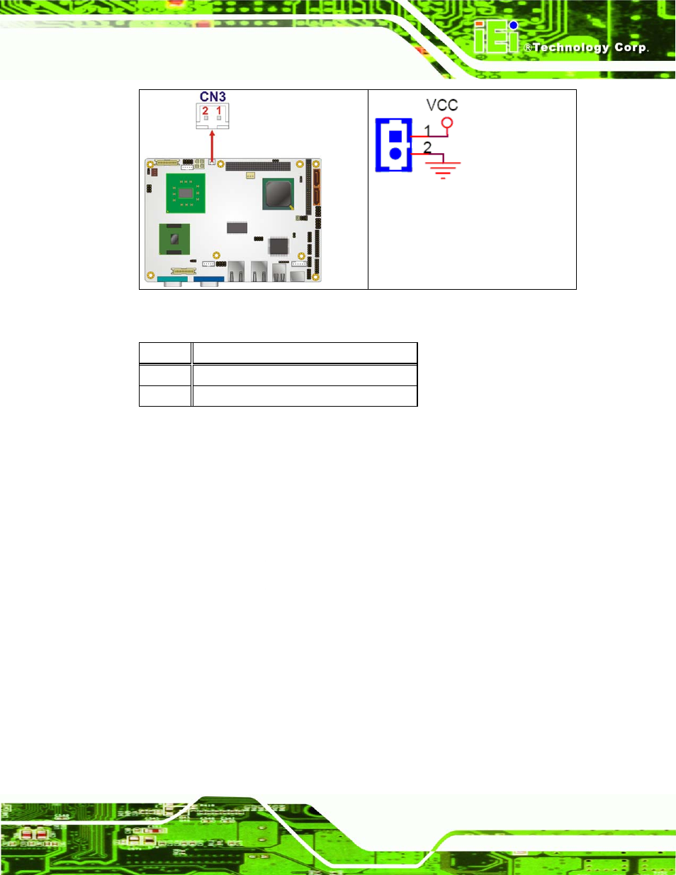 2 at power connector | IEI Integration NANO-945GSE v1.01 User Manual | Page 63 / 223