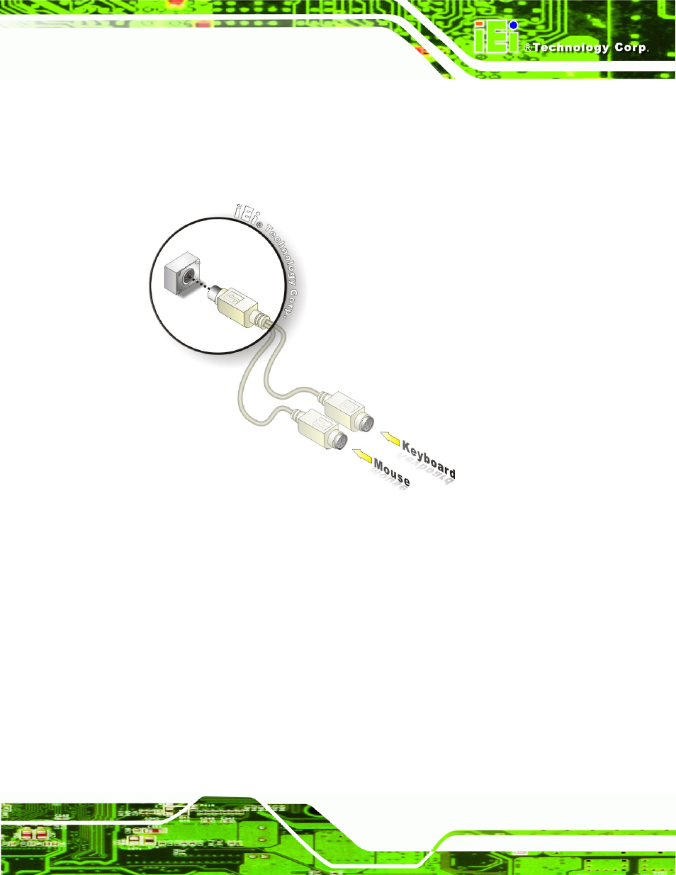 3 serial device connection, Figure 4-24: ps/2 keyboard/mouse connector | IEI Integration NANO-945GSE v2.00 User Manual | Page 101 / 199