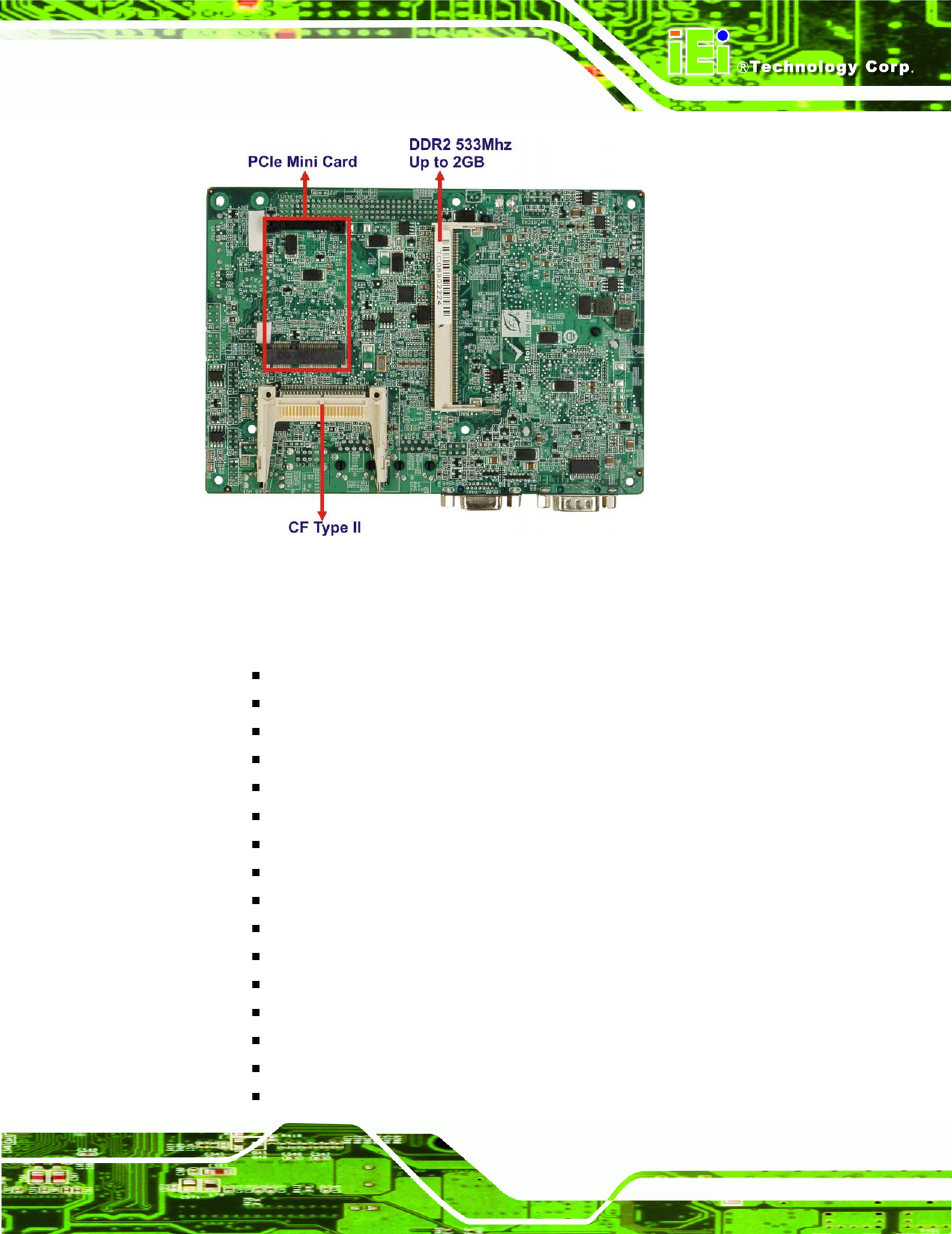 Figure 1-3: nano-945gse overview [solder side | IEI Integration NANO-945GSE v2.00 User Manual | Page 21 / 199