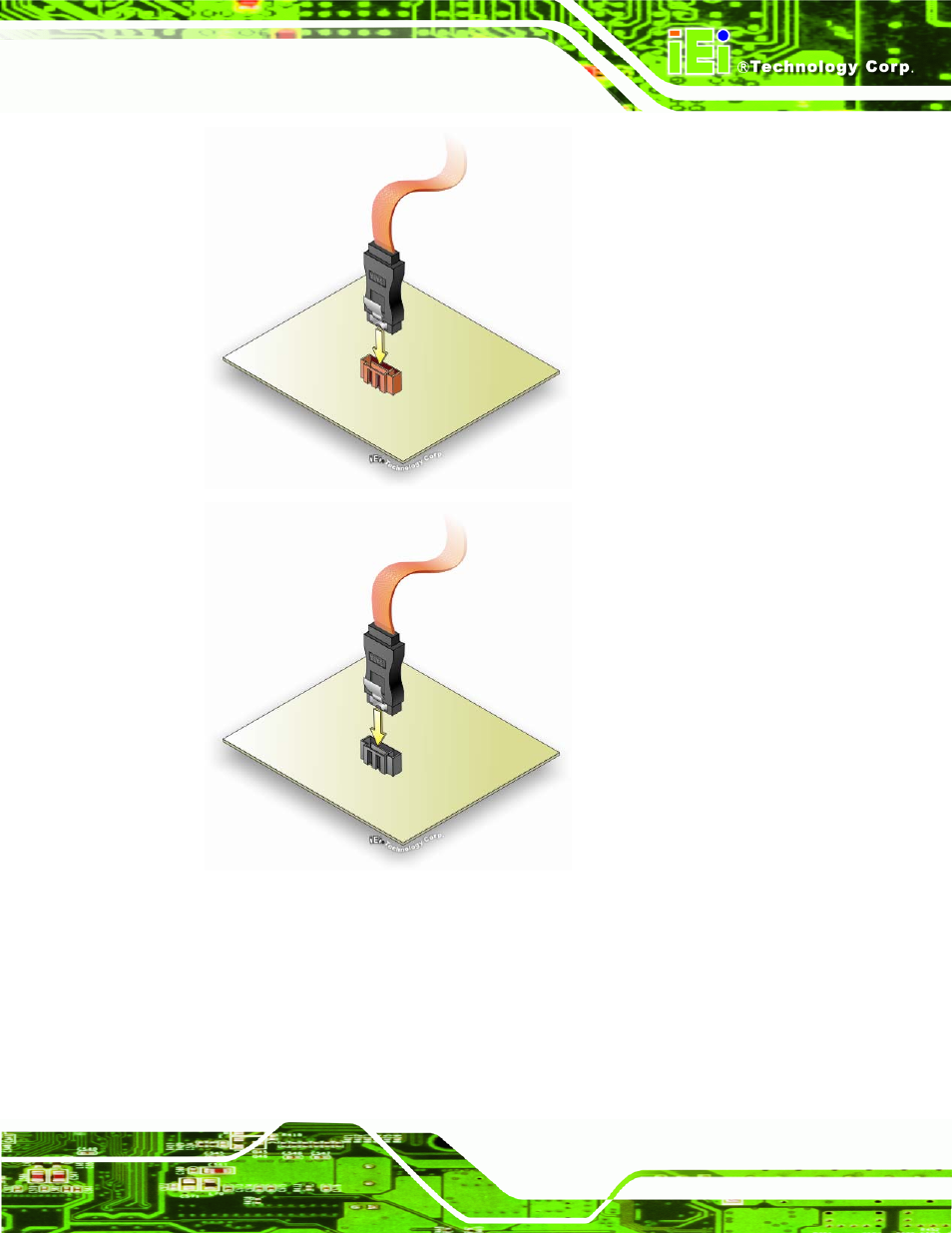Figure 4-16: sata drive cable connection | IEI Integration NANO-945GSE v2.00 User Manual | Page 93 / 199