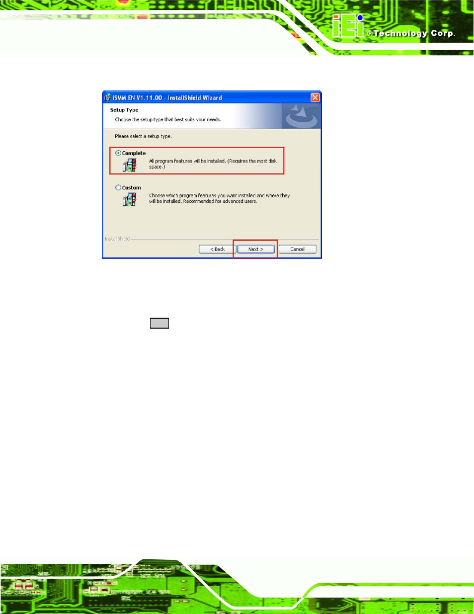 Figure 6-40: ismm setup type | IEI Integration NANO-945GSE2 User Manual | Page 149 / 172