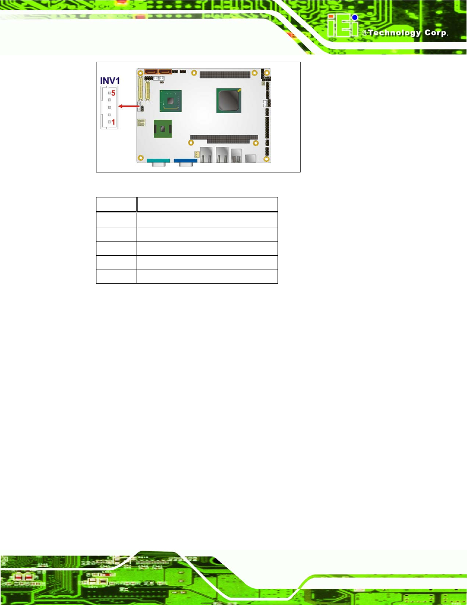 5 battery connector, Table 3-6: panel backlight connector pinouts | IEI Integration NANO-945GSE2 User Manual | Page 33 / 172