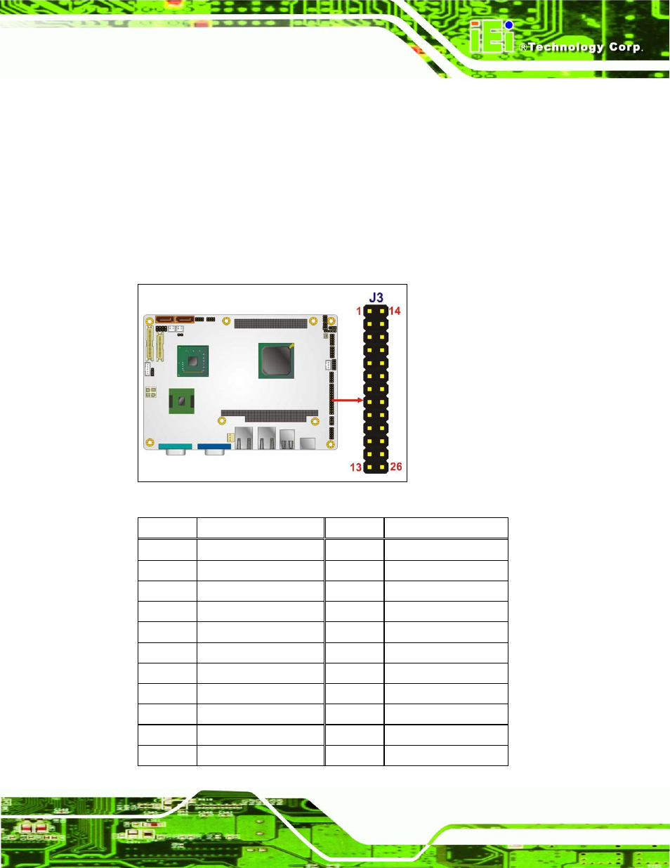 12 parallel port connector, Figure 3-14: parallel port connector location | IEI Integration NANO-945GSE2 User Manual | Page 41 / 172