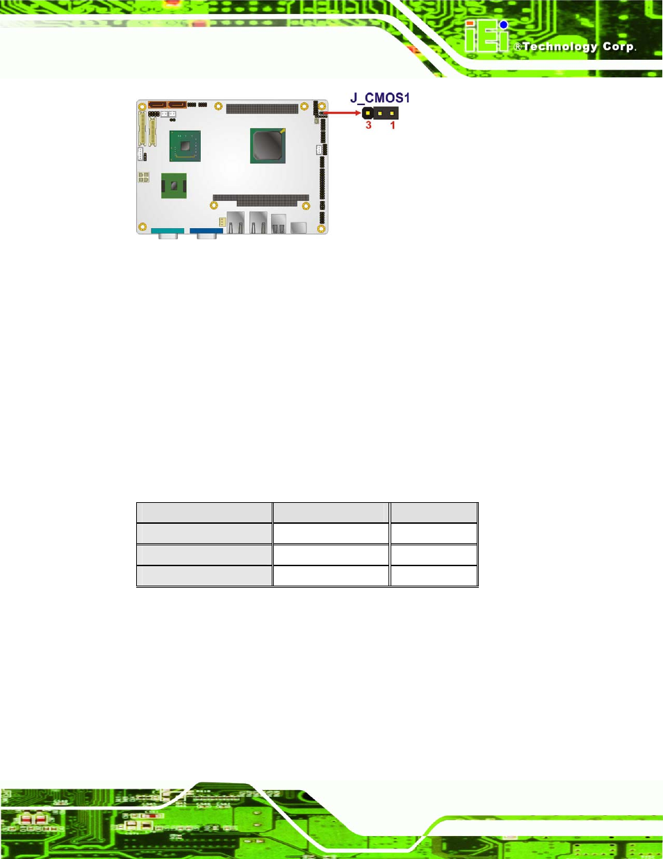 3 com3 function select jumper, Figure 4-4: clear cmos jumper, Table 4-4: com 2 function select jumper settings | Ctors, Figure 1-2 is, A labeled photo of the perip | IEI Integration NANO-945GSE2 User Manual | Page 65 / 172