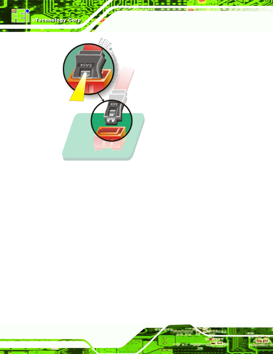 Figure 4-12: sata drive cable connection | IEI Integration NANO-945GSE2 User Manual | Page 74 / 172