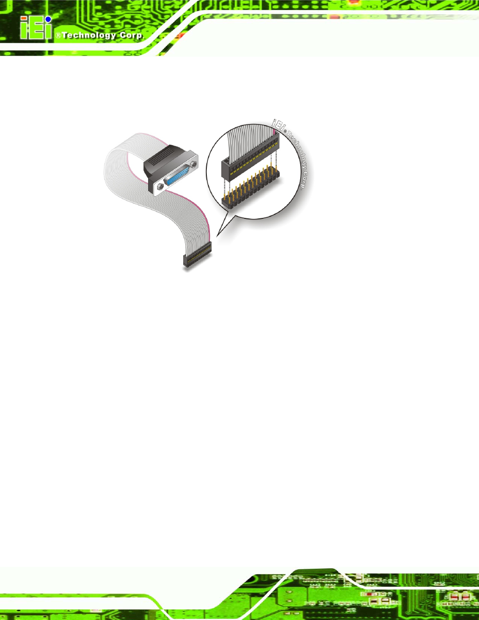 Figure 4-16: lpt cable connection | IEI Integration NANO-945GSE2 User Manual | Page 78 / 172
