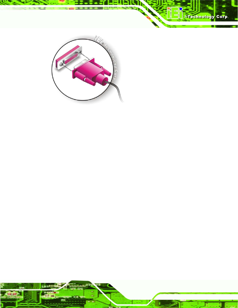 7 dual rs-422/485 cable, Figure 4-17: connect the lpt device | IEI Integration NANO-945GSE2 User Manual | Page 79 / 172