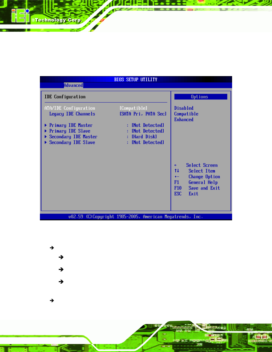 2 ide configuration | IEI Integration NANO-9452 v1.00 User Manual | Page 122 / 258
