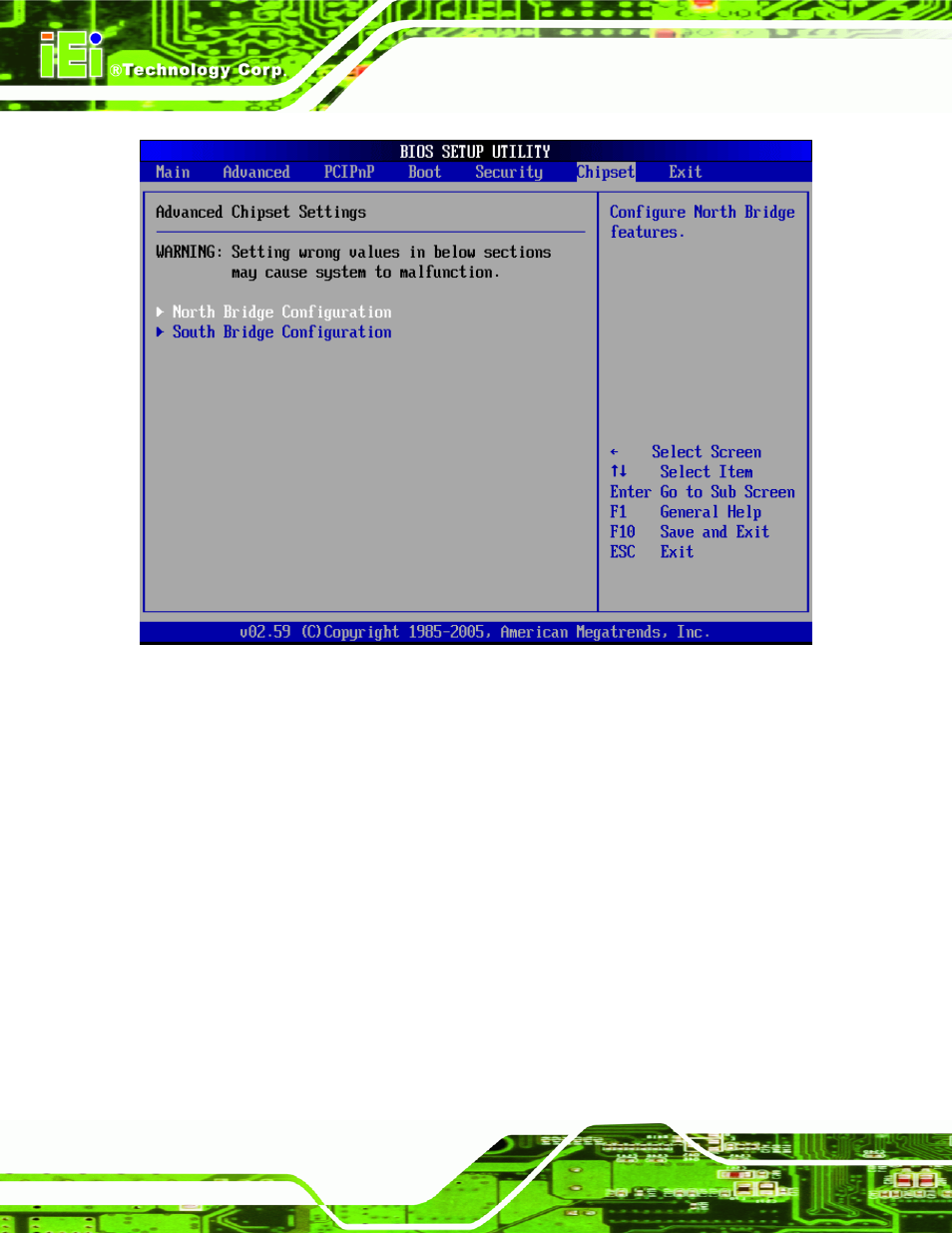 1 northbridge configuration | IEI Integration NANO-9452 v1.00 User Manual | Page 168 / 258