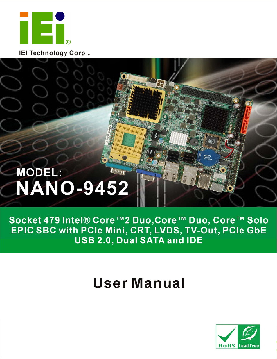 IEI Integration NANO-9452 v1.12 User Manual | 226 pages