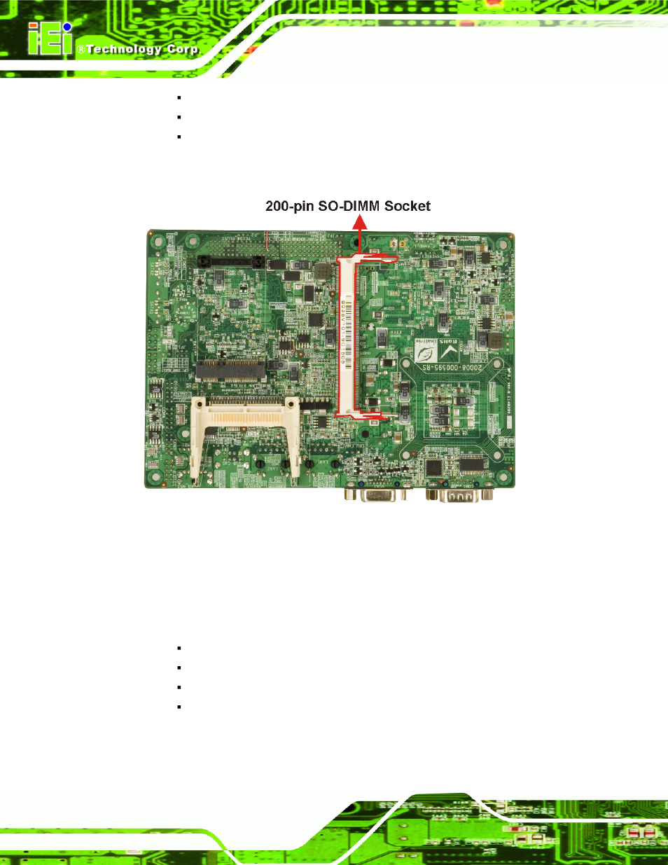 3 intel® 945gme integrated graphics, 3 intel, 945gme integrated graphics | Figure 2-4: 200-pin so-dimm socket | IEI Integration NANO-9452 v1.12 User Manual | Page 32 / 226