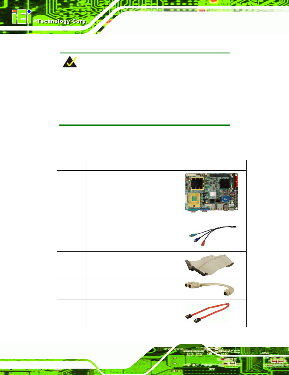 3 unpacking checklist, 1 package contents, Npacking | Hecklist | IEI Integration NANO-9452 v1.12 User Manual | Page 44 / 226